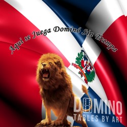 T145 Dominican Flag with Lion